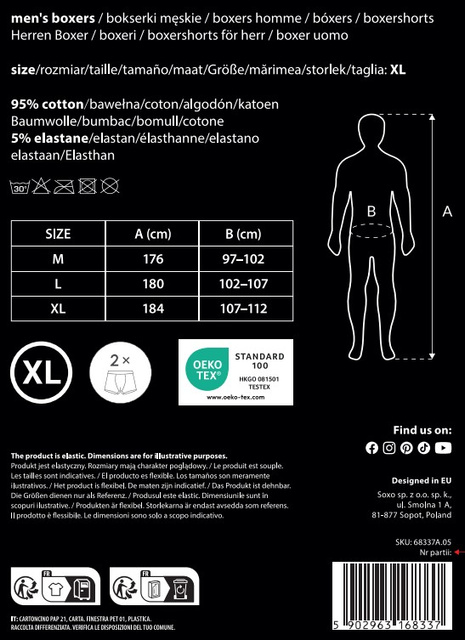 Bokserki Męskie Serce 2-pak