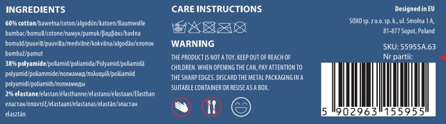 Colorful women's feet SOXO GOOD STUFF funny sardines in a tin for a gift