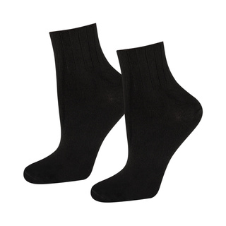 Women's black DR SOXO socks