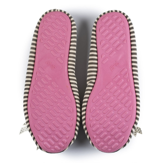 Outlet Kapcie baleriny damskie SOXO z kokardką