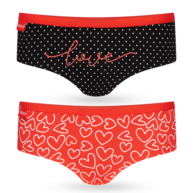 2x Women's briefs SOXO Briefs for Women's Day, cotton for Her