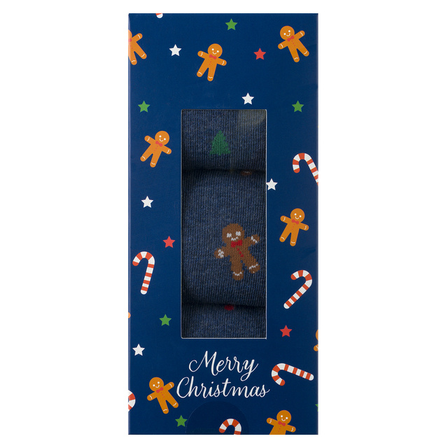 3 Paar von lustigen Socken mit Weihnachten motiv in einzigartiger Verpackung | Herrensocken | SOXO