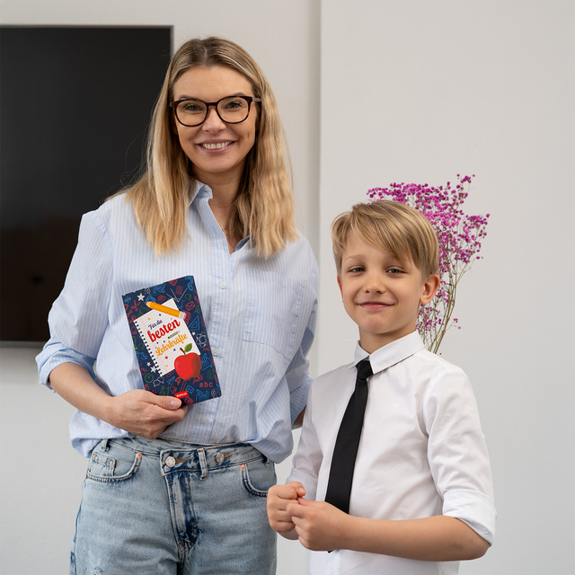 Lange Damensocken SOXO mit einem Storch