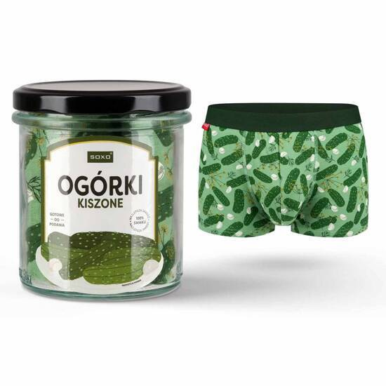 Bokserki Męskie Ogórki Kiszone w Słoiku