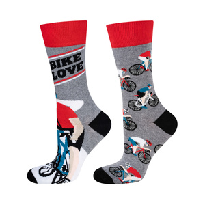 Men's socks SOXO GOOD STUFF mismatched cyclist bicycle