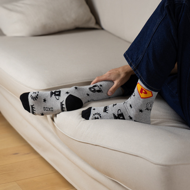 Colorful SOXO men's socks super papa gift for Father's Day