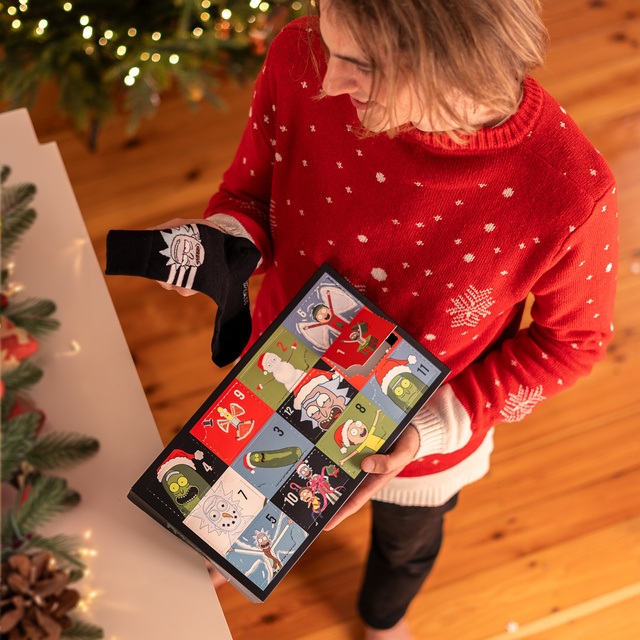 Advent Calendar with Socks Rick and Morty 6-Pack