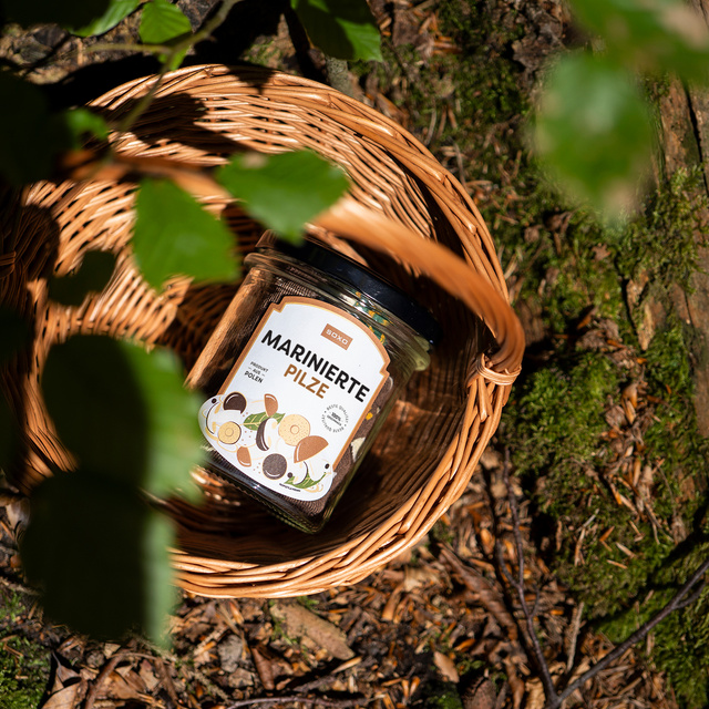 Men's socks SOXO mushrooms marinated in a jar for him