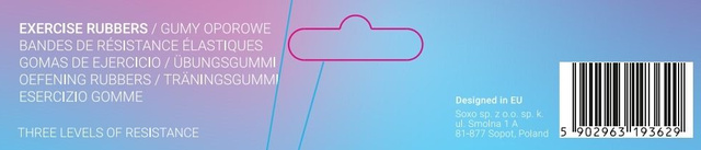 Gumy Oporowe Różowe 3-pak