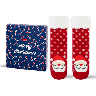 1 Paar von lustige Socken mit Weihnachtsmann | Damensocken | SOXO