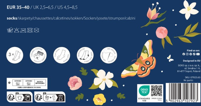 3 Paar von lustigen Socken mit Jogamotiv in einzigartiger Verpackung | Damensocken | SOXO