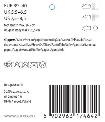 Damen Hausschuhe SOXO pelzig mit einer harten Sohle TPR