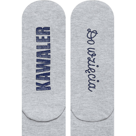 Men's long SOXO socks with polish inscriptions funny gift