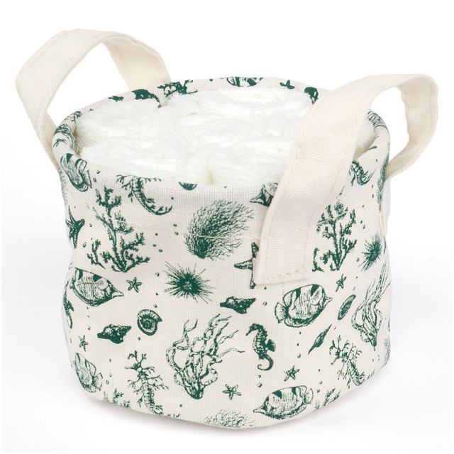 Set of 6x MOMO WAY towel in sea basket