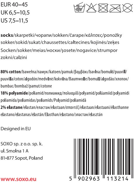 Lange SOXO-Socken für Herren