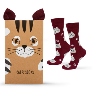 Women's Socks | Men's SOXO | Cat in a Box | fun gift idea | Unisex