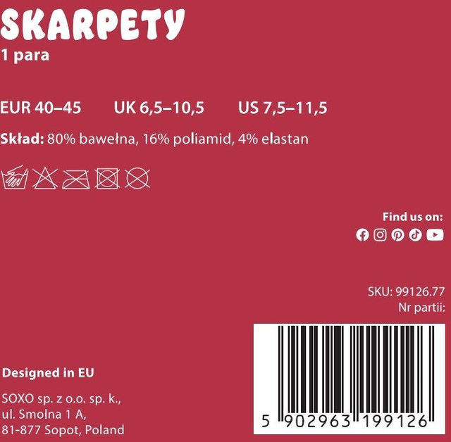 Skarpetki Pan Muchomor