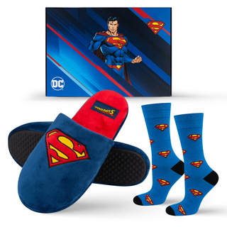 Superman Hausschuhe und Socken für Herren Geschenkideen für Herren SOXO Authentisches Produkt lizenziert von Warner Bros DC Comics
