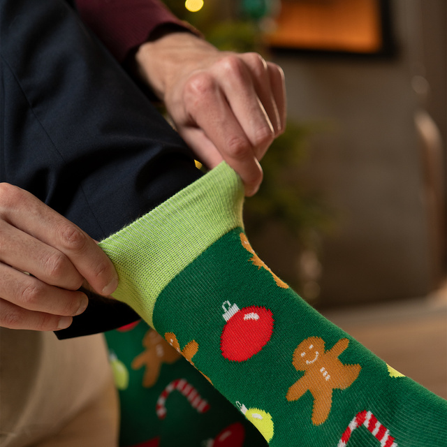 Set mit 2x Herrensocken mit Weihnachtsmotiv | SOXO