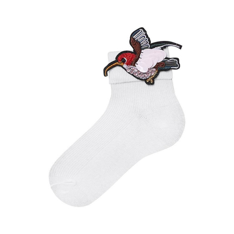 Women's socks SOXO white cotton 