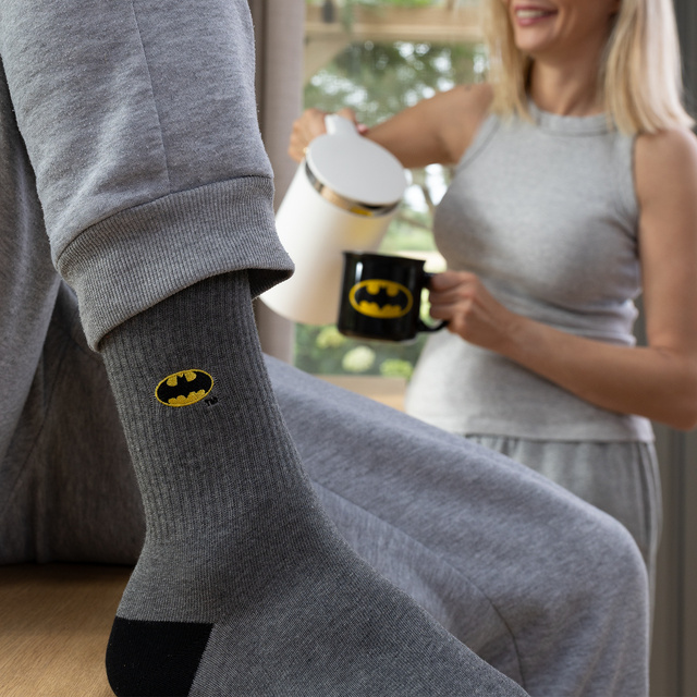 Batman-Set Tassensocken und Schlüsselanhänger