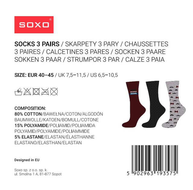 SOXO Herrensocken - "Super Dziadek"