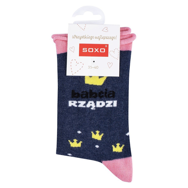Frauen Socken SOXO "Babcia rządzi"