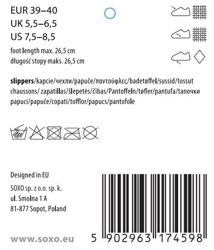 Damen Hausschuhe SOXO pelzig mit einer harten Sohle TPR