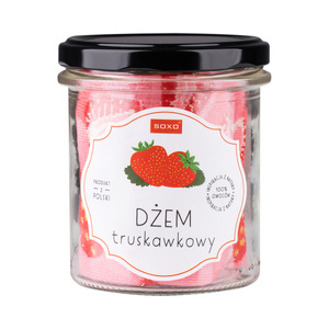 SOXO GOOD STUFF red women's socks funny strawberry jam in a jar