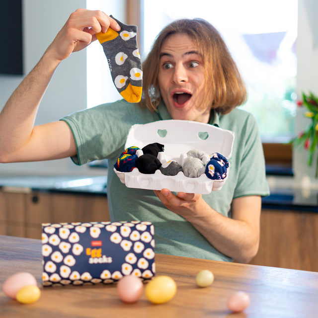 5x SOXO bunte Ostersocken für Herren und Damen