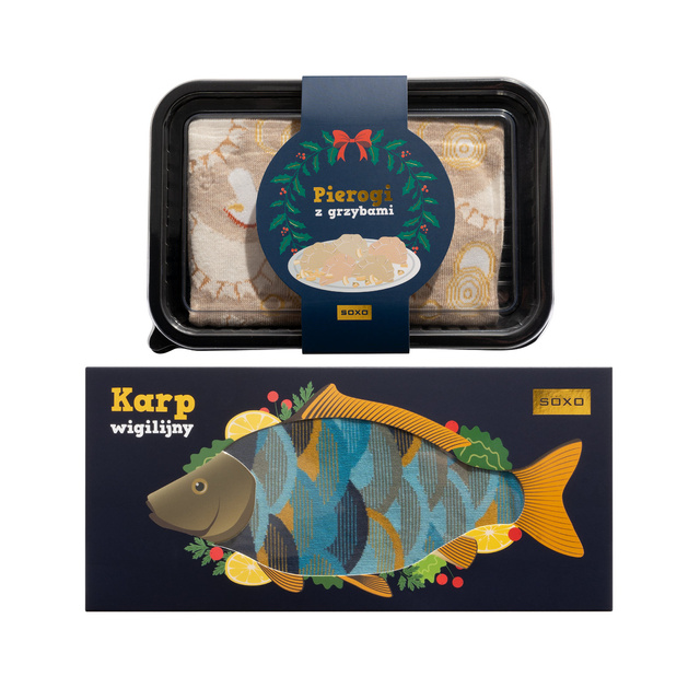Skarpetki Pierogi i Karp wigilijny 2-pak