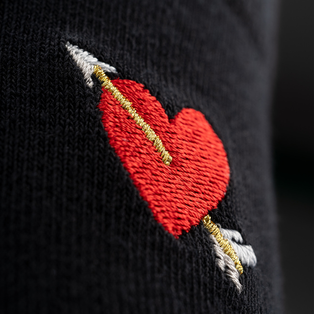 2 Paar von lustigen Socken für Valentinstag im einzigartiger Verpackung | Damen-/Herrensocken | SOXO