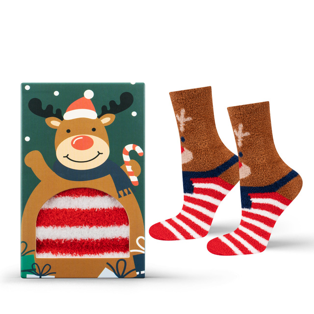 SOXO women's reindeer socks