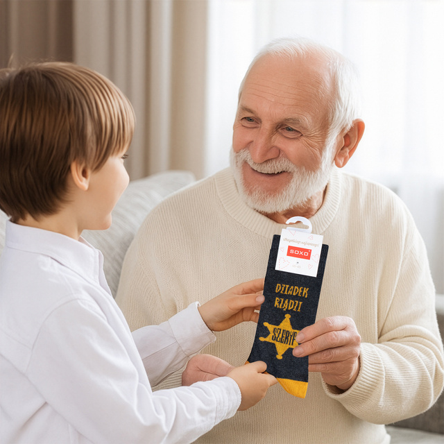 SOXO Herrensocken - "Dziadek rządzi"