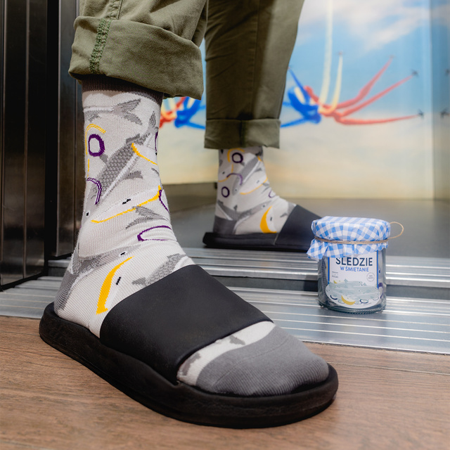 Set mit 3x bunten Herrensocken Hamburger + Kebab | SOXO