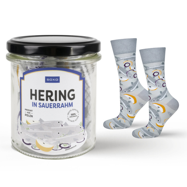 Herrensockenhering SOXO im Glas für ihn