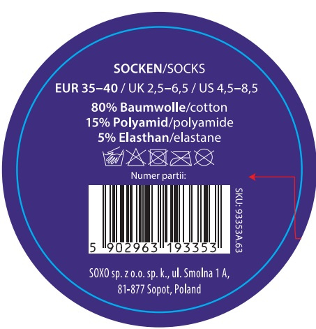 Men's socks SOXO Sausages in a jar