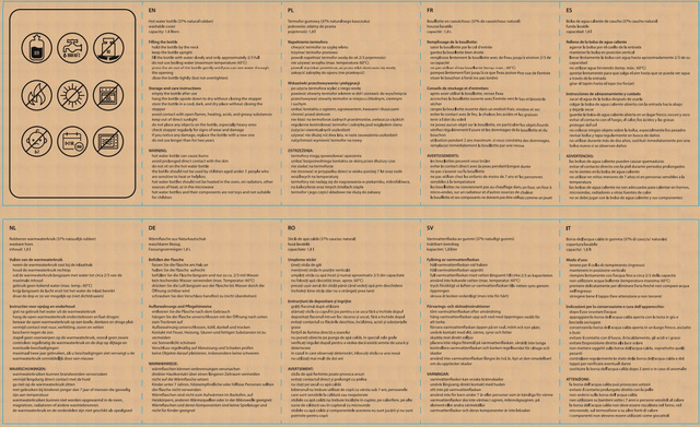 Wärmflasche mit Katzen-Bezug 1,8 L