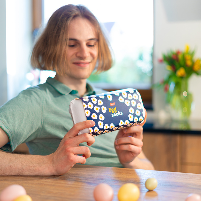 5x SOXO bunte Ostersocken für Herren und Damen