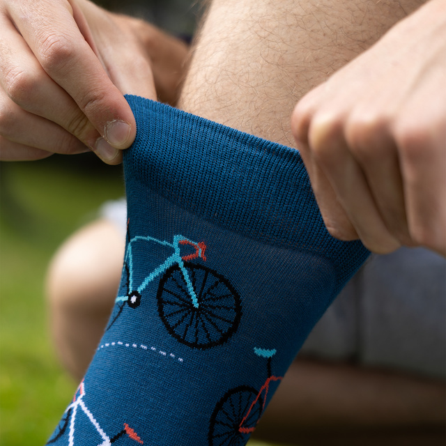 Men's colorful socks SOXO bike - 3 pairs