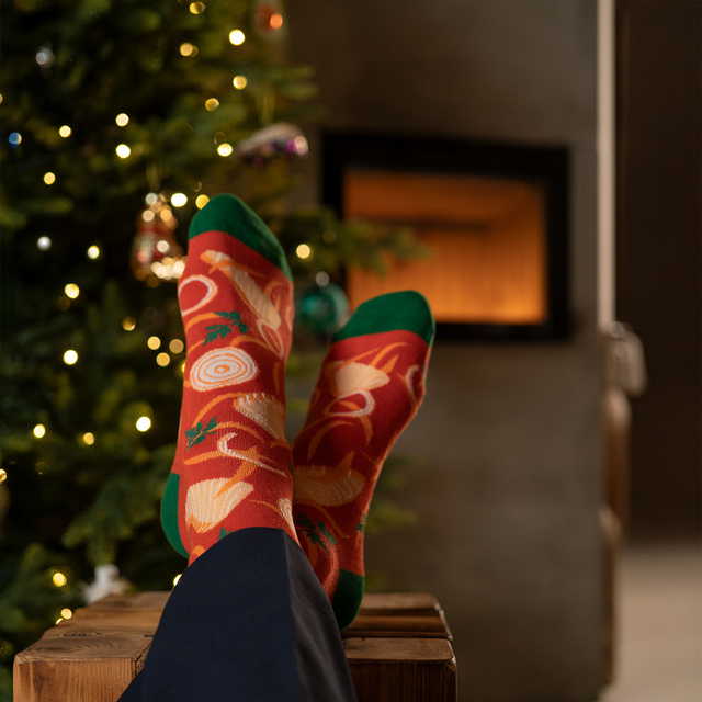 Herren | Damen Socken SOXO Griechischer Fisch im Glas