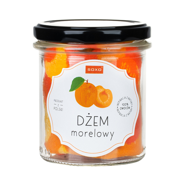 Skarpetki Dżem Morelowy w Słoiku 