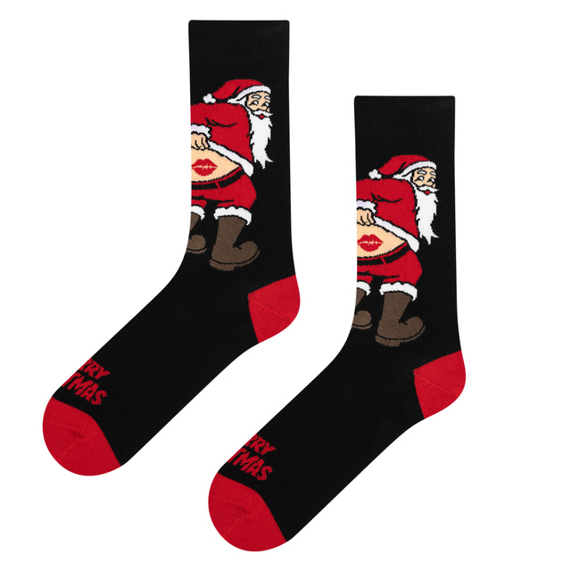 Socken Frecher Weihnachtsmann Po