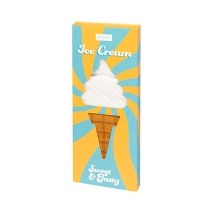 Set of 2x women's ice cream socks in a cone perfect for a gift