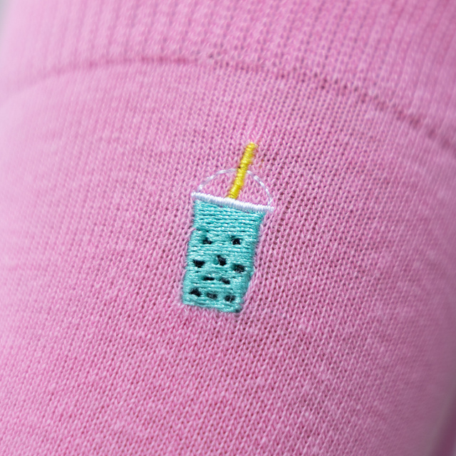 Soxo men's pink Bubble Tea women's socks - 2 Pairs