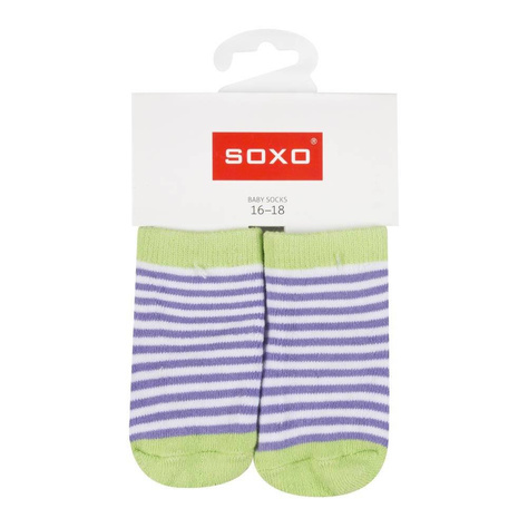 1 Paare von lustige Socken mit gestreift mit ABS | Babysocken | SOXO