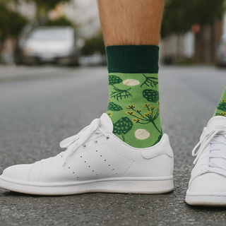 Men's | Women's colorful SOXO GOOD STUFF pickled cucumbers in a jar funny cotton socks for Him | for Her Unisex
