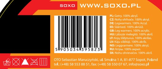 Getry damskie SOXO futrzane w panterkę