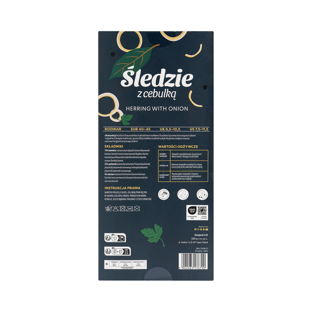 Herrensocken bunt SOXO | Hering mit Zwiebel in einer Packung