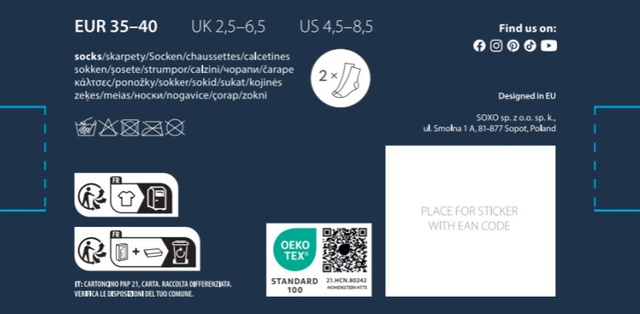 Skarpetki Pączki 2-pak